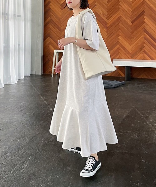 PAGEBOY（ページボーイ）の「ティアードマーメイドワンピース（ワンピース・レディース・ブラック/チャコールグレー/オートミール/ブラウン系その他/ロイヤルブルー・FREE）」の5枚目の写真