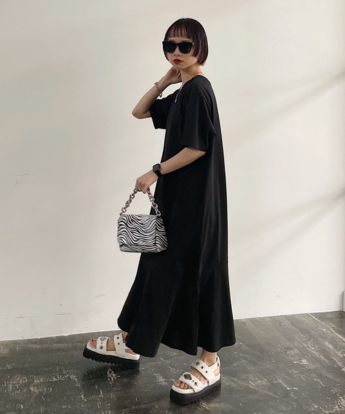 PAGEBOY（ページボーイ）の「ティアードマーメイドワンピース（ワンピース・レディース・ブラック/チャコールグレー/オートミール/ブラウン系その他/ロイヤルブルー・FREE）」の6枚目の写真