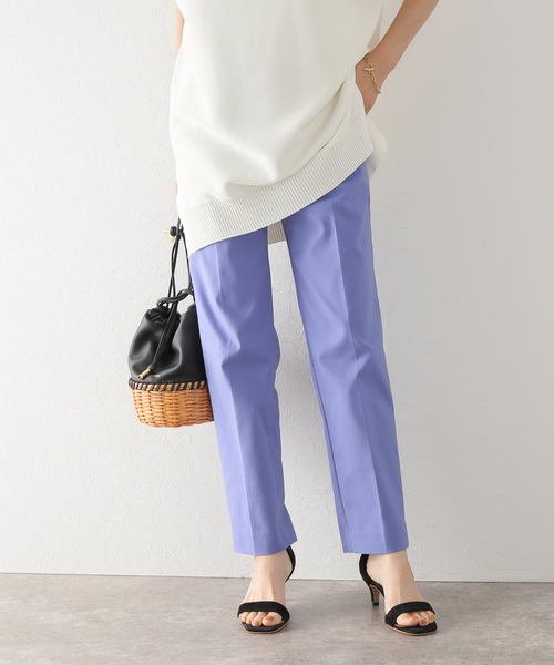 La TOTALITE(ラトータリテ)の「ストレッチテーパードパンツ(その他パンツ・レディース・ブラック/ブルー系その他/グリーン・36/38)」の3枚目の写真