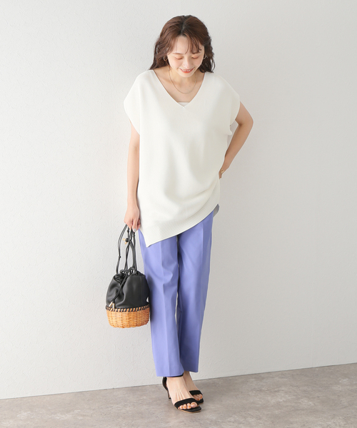 La TOTALITE(ラトータリテ)の「ストレッチテーパードパンツ(その他パンツ・レディース・ブラック/ブルー系その他/グリーン・36/38)」の8枚目の写真