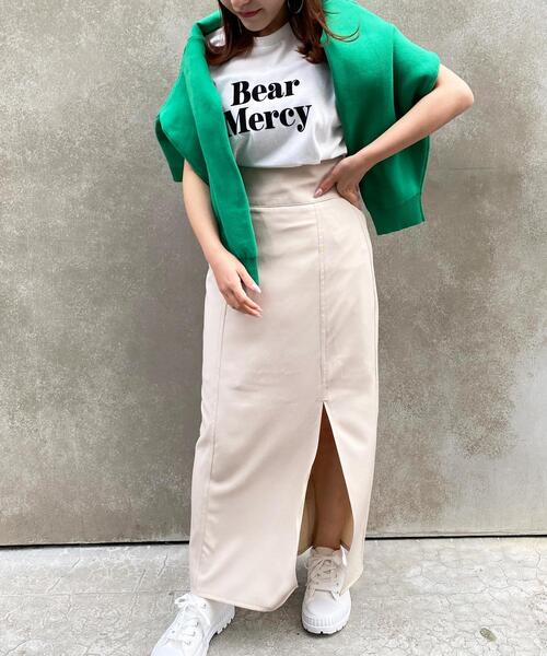 INGNI(イング)の「SWEETフロッキーロゴTシャツ(Tシャツ/カットソー・レディース・ホワイト×ブラック/ホワイト×ピンク/ブラック×ホワイト/ピンク系2・M)」の8枚目の写真