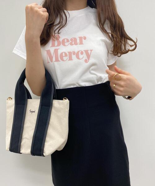 INGNI(イング)の「SWEETフロッキーロゴTシャツ(Tシャツ/カットソー・レディース・ホワイト×ブラック/ホワイト×ピンク/ブラック×ホワイト/ピンク系2・M)」の7枚目の写真
