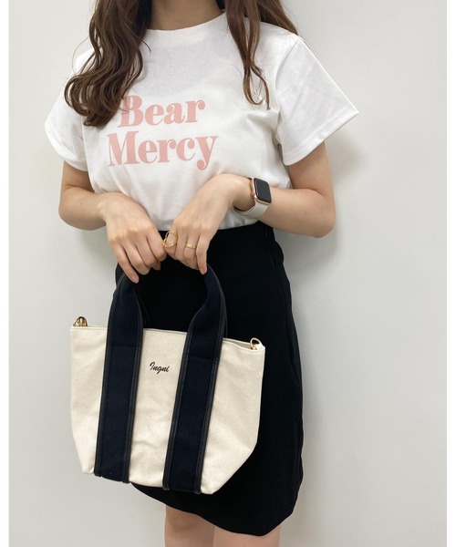 INGNI(イング)の「SWEETフロッキーロゴTシャツ(Tシャツ/カットソー・レディース・ホワイト×ブラック/ホワイト×ピンク/ブラック×ホワイト/ピンク系2・M)」の22枚目の写真