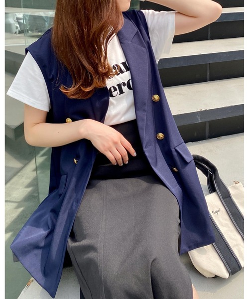 INGNI(イング)の「SWEETフロッキーロゴTシャツ(Tシャツ/カットソー・レディース・ホワイト×ブラック/ホワイト×ピンク/ブラック×ホワイト/ピンク系2・M)」の18枚目の写真