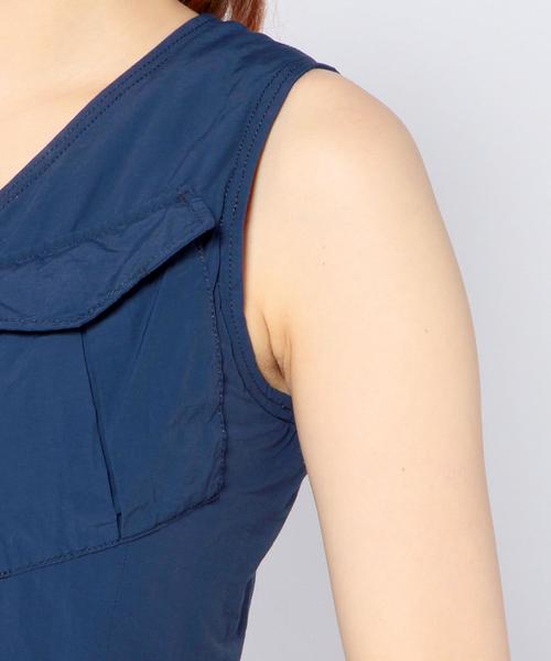Another Edition（アナザーエディション）の「NYN ナイロンパラワンピースNYN Ｎ PARA OP◆（ワンピース・レディース・オフホワイト/ネイビー・SMALL/MEDIUM）」の6枚目の写真
