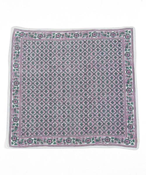 studio CLIP（スタディオクリップ）の「ブロックプリント風ハンカチ（ハンカチ/ハンドタオル・レディース・レッド/ピンク/イエロー/ブルー・FREE）」の14枚目の写真