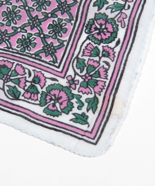 studio CLIP（スタディオクリップ）の「ブロックプリント風ハンカチ（ハンカチ/ハンドタオル・レディース・レッド/ピンク/イエロー/ブルー・FREE）」の18枚目の写真