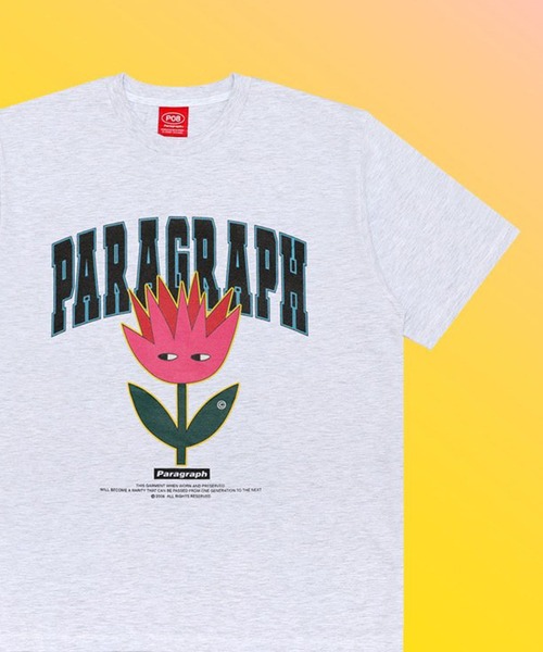 Paragraph(パラグラフ)の「【PARAGRAPH/パラグラフ】Arch flower T-shirt/ アーチフラワーロゴ 半袖Tシャツ(Tシャツ/カットソー・レディース・ホワイト/チャコールグレー/パープル・FREE)」の2枚目の写真