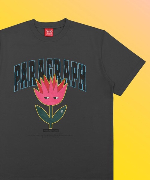 Paragraph(パラグラフ)の「【PARAGRAPH/パラグラフ】Arch flower T-shirt/ アーチフラワーロゴ 半袖Tシャツ(Tシャツ/カットソー・レディース・ホワイト/チャコールグレー/パープル・FREE)」の3枚目の写真