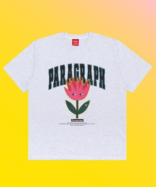 Paragraph(パラグラフ)の「【PARAGRAPH/パラグラフ】Arch flower T-shirt/ アーチフラワーロゴ 半袖Tシャツ(Tシャツ/カットソー・レディース・ホワイト/チャコールグレー/パープル・FREE)」の4枚目の写真