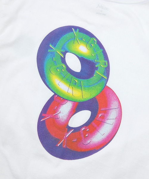 X-girl（エックスガール）の「CANDY DROP S/S TEE/バックプリント 半袖/Tシャツ（Tシャツ/カットソー・レディース・ブラック/パープル/ホワイト・XL/M/L/S）」の16枚目の写真