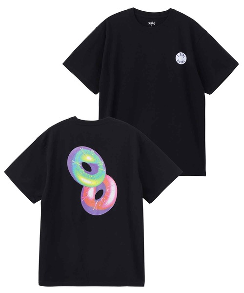 X-girl（エックスガール）の「CANDY DROP S/S TEE/バックプリント 半袖/Tシャツ（Tシャツ/カットソー・レディース・ブラック/パープル/ホワイト・XL/M/L/S）」の18枚目の写真