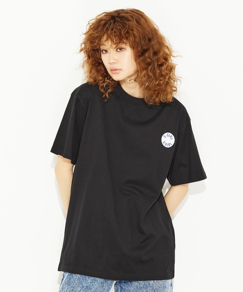 X-girl（エックスガール）の「CANDY DROP S/S TEE/バックプリント 半袖/Tシャツ（Tシャツ/カットソー・レディース・ブラック/パープル/ホワイト・XL/M/L/S）」の21枚目の写真