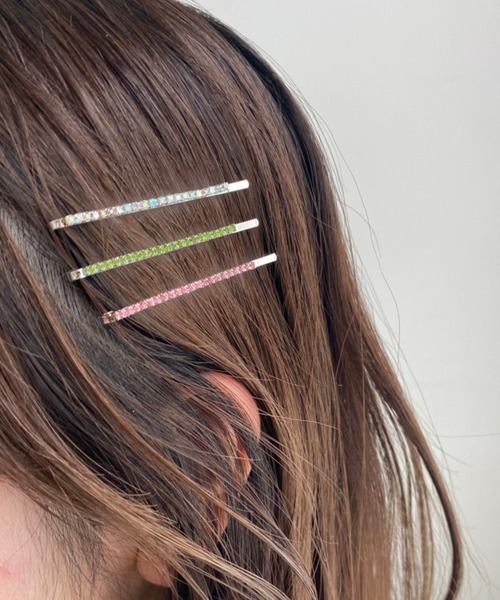 WEGO(ウィゴー)の「WEGO/【6点セット】ラインストーンピン(ヘアピン・レディース・シルバー/その他2/その他1・FREE)」の8枚目の写真