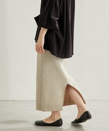 COLLAGE GALLARDAGALANTE | 新色追加/トレンドグリッター素材/ラメタイトスカート/手洗い可(スカート)