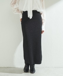 COLLAGE GALLARDAGALANTE | 新色追加/トレンドグリッター素材/ラメタイトスカート/手洗い可(スカート)