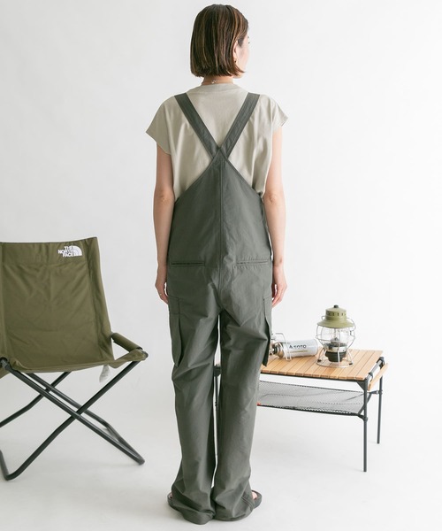 EKAL（エカル）の「EKAL　ホリデーオーバーオール（サロペット/オーバーオール・レディース・ベージュ/チャコールグレー・ONE）」の12枚目の写真