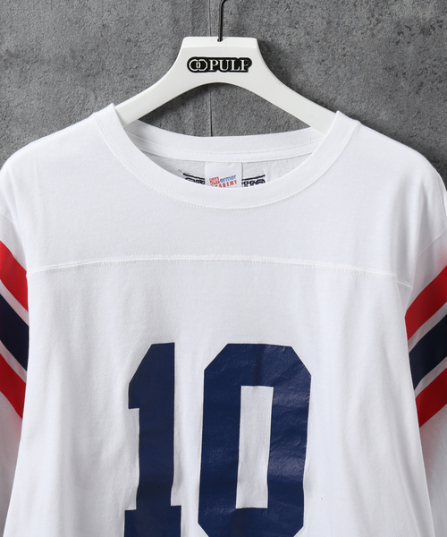 PULP/417EDIFICE(パルプフォーワンセブンエディフィス)の「【SHERMER ACADEMY / シャーマーアカデミー】GLEN FOOTBALL SHIRT(Tシャツ/カットソー・メンズ・ホワイト・MEDIUM)」の5枚目の写真