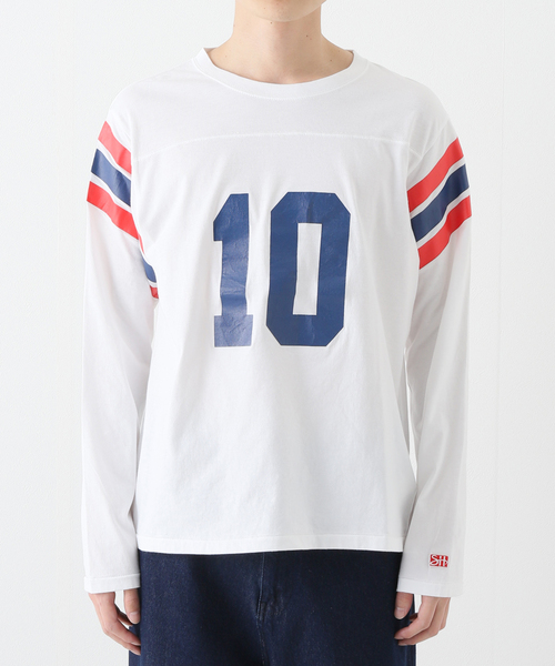 PULP/417EDIFICE(パルプフォーワンセブンエディフィス)の「【SHERMER ACADEMY / シャーマーアカデミー】GLEN FOOTBALL SHIRT(Tシャツ/カットソー・メンズ・ホワイト・MEDIUM)」の17枚目の写真