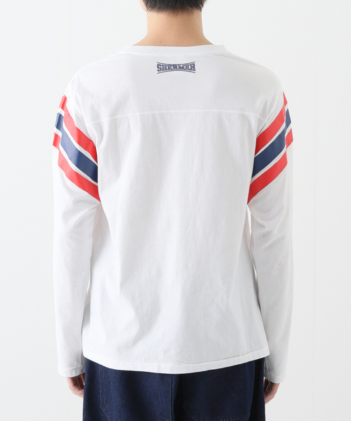 PULP/417EDIFICE(パルプフォーワンセブンエディフィス)の「【SHERMER ACADEMY / シャーマーアカデミー】GLEN FOOTBALL SHIRT(Tシャツ/カットソー・メンズ・ホワイト・MEDIUM)」の18枚目の写真