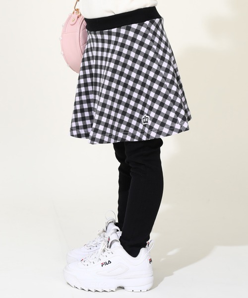 BABYDOLL（ベビードール）の「通販限定サイズあり 10分丈スカッツ(柄) 7149K（その他パンツ・キッズ・ブラック/パープル/ブラウン/オフホワイト/ピンク/サンドベージュ/ブラック×ホワイト/ブラック系1/イエロー系その他/ブラック系3/ベビーピンク/ブルー/ブラック系2/ライトグリーン/ブラック系4/ピンク系その他/パープル系その他/ベージュ系その他/チェリーピンク・140cm/90cm/150cm/80ｃｍ/120cm/130cm/100cm/110cm）」の14枚目の写真