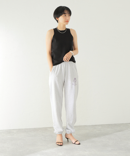 Spick & Span(スピックアンドスパン)の「【Sporty & Rich /スポーティアンドリッチ】NYC Crown Sweatpant / スウェットパンツ(スウェットパンツ・レディース・チャコールグレー・SMALL)」の4枚目の写真