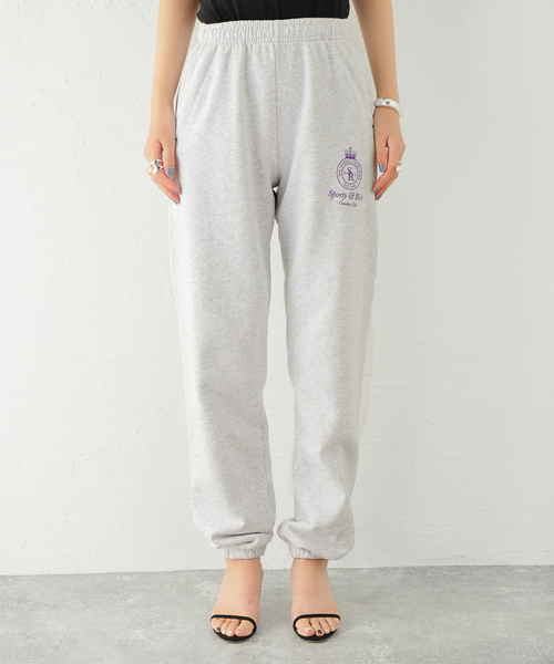 Spick & Span(スピックアンドスパン)の「【Sporty & Rich /スポーティアンドリッチ】NYC Crown Sweatpant / スウェットパンツ(スウェットパンツ・レディース・チャコールグレー・SMALL)」の7枚目の写真