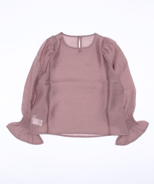 flower（フラワー）の「シャーリングスリーブブラウス（シャツ/ブラウス・レディース・ベージュ/ピンク/アイボリー・FREE）」の9枚目の写真