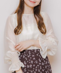flower | シャーリングスリーブブラウス(シャツ/ブラウス)