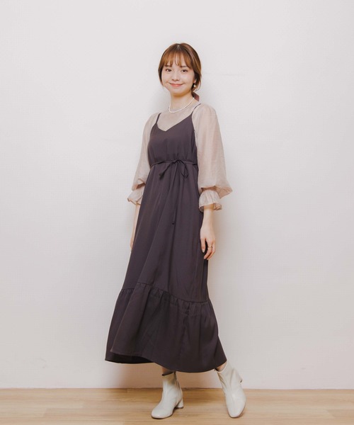 flower（フラワー）の「シャーリングスリーブブラウス（シャツ/ブラウス・レディース・ベージュ/ピンク/アイボリー・FREE）」の14枚目の写真