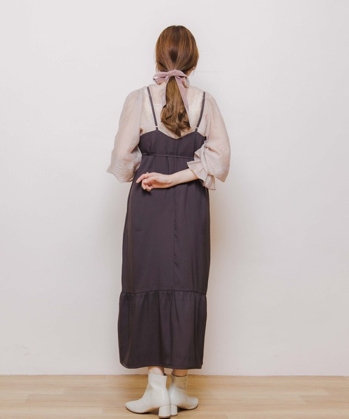 flower（フラワー）の「シャーリングスリーブブラウス（シャツ/ブラウス・レディース・ベージュ/ピンク/アイボリー・FREE）」の18枚目の写真