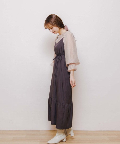 flower（フラワー）の「シャーリングスリーブブラウス（シャツ/ブラウス・レディース・ベージュ/ピンク/アイボリー・FREE）」の19枚目の写真