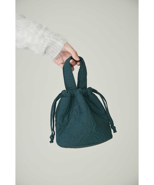 human woman（ヒューマンウーマン）の「◆キルト２ＷＡＹＢＡＧ（ハンドバッグ・レディース・グリーン/ホワイト系その他・ﾌﾘ-）」の21枚目の写真