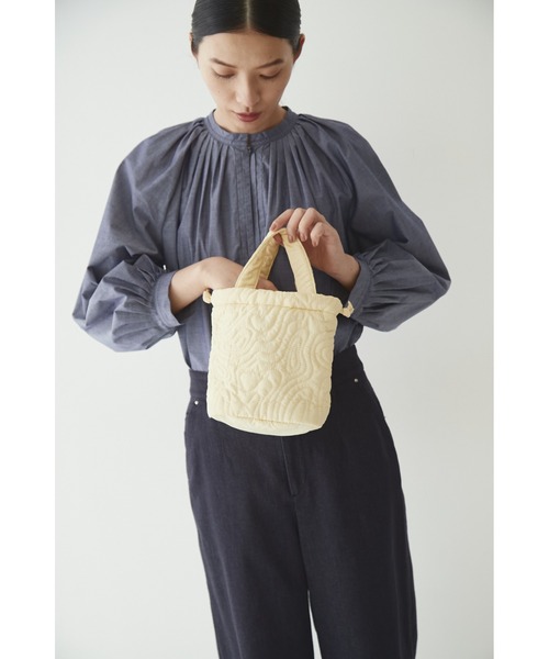 human woman（ヒューマンウーマン）の「◆キルト２ＷＡＹＢＡＧ（ハンドバッグ・レディース・グリーン/ホワイト系その他・ﾌﾘ-）」の5枚目の写真