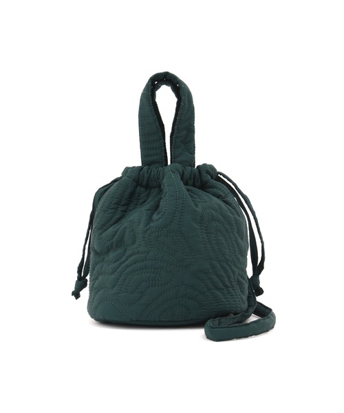 human woman（ヒューマンウーマン）の「◆キルト２ＷＡＹＢＡＧ（ハンドバッグ・レディース・グリーン/ホワイト系その他・ﾌﾘ-）」の9枚目の写真