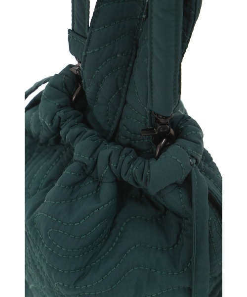 human woman（ヒューマンウーマン）の「◆キルト２ＷＡＹＢＡＧ（ハンドバッグ・レディース・グリーン/ホワイト系その他・ﾌﾘ-）」の11枚目の写真