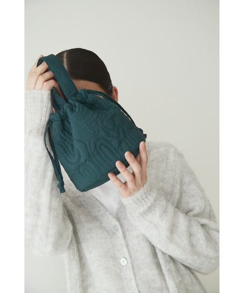 human woman（ヒューマンウーマン）の「◆キルト２ＷＡＹＢＡＧ（ハンドバッグ・レディース・グリーン/ホワイト系その他・ﾌﾘ-）」の10枚目の写真