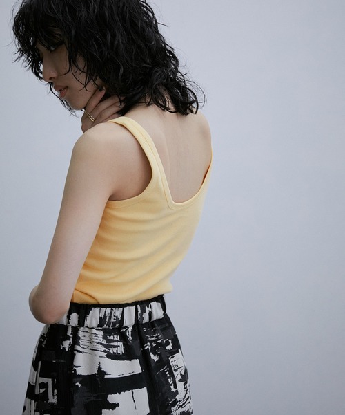 ADAM ET ROPE'（アダムエロペ）の「ワンショルダータンクトップ（タンクトップ・レディース・ブラック/ベージュ/パープル・FREE）」の8枚目の写真