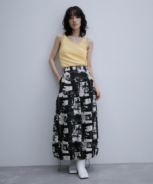 ADAM ET ROPE'（アダムエロペ）の「ワンショルダータンクトップ（タンクトップ・レディース・ブラック/ベージュ/パープル・FREE）」の17枚目の写真