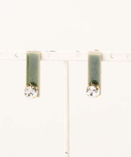 tone(トーン)の「【LoveAmooN】stick stone(MA)(ピアス(両耳用)・レディース・ベージュ/ネイビー/ブラウン/モスグリーン/ワインレッド/ブラウン系その他/グリーン系その他・FREE)」の1枚目の写真