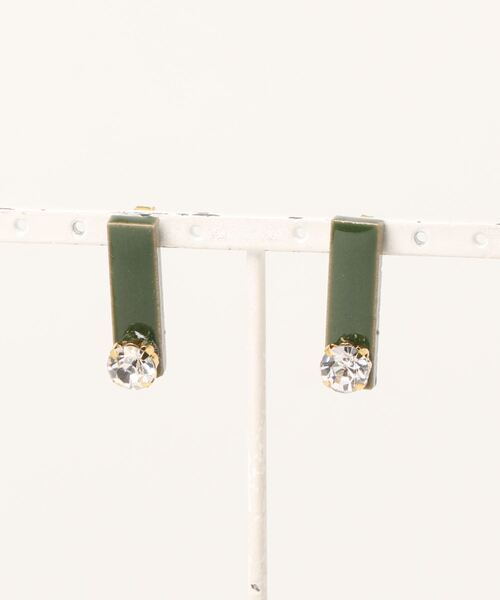 tone(トーン)の「【LoveAmooN】stick stone(MA)(ピアス(両耳用)・レディース・ベージュ/ネイビー/ブラウン/モスグリーン/ワインレッド/ブラウン系その他/グリーン系その他・FREE)」の5枚目の写真