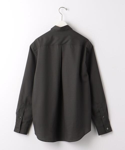 green label relaxing(グリーンレーベルリラクシング)の「W シャツ ハオリ -ウォッシャブル-(シャツ/ブラウス・メンズ・ブラック/オリーブ・S/M/L/XL)」の9枚目の写真
