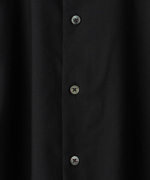 green label relaxing(グリーンレーベルリラクシング)の「W シャツ ハオリ -ウォッシャブル-(シャツ/ブラウス・メンズ・ブラック/オリーブ・S/M/L/XL)」の17枚目の写真