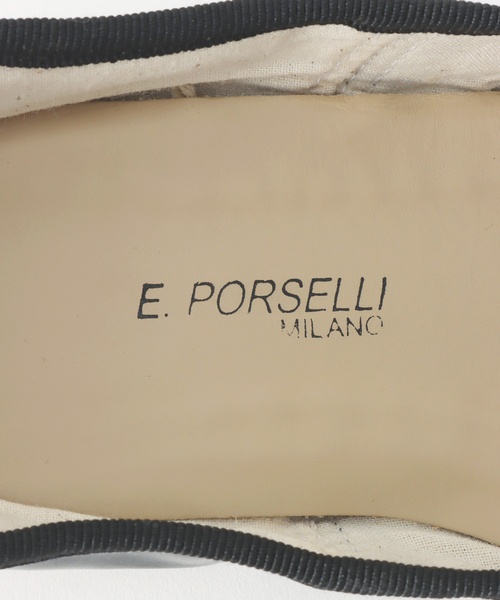 E.PORSELLI(ポルセッリ)の「【PORSELLI/ポルセリ】別注バレエシューズ(バレエシューズ・レディース・ブラック・38/37/35)」の13枚目の写真