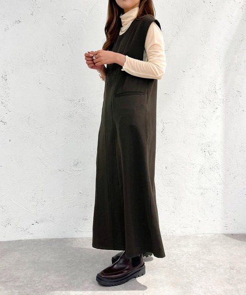 apres jour mignon(アプレジュールミニョン)の「カラーシアーインナー【ZOZOTOWN限定アイテム】(Tシャツ/カットソー・レディース・グレー/ピンク/ブラック/アイボリー/オレンジ/グリーン/パープル/ブルー/カーキ/ダークパープル/ブルー系その他/パープル系その他/オレンジ系その他・フリー/X-LARGE)」の16枚目の写真