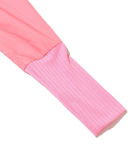 atmos pink（アトモスピンク）の「atmos pink バックオープンショートシャツ（シャツ/ブラウス・レディース・カーキ/ホワイト/ピンク・M/S）」の18枚目の写真