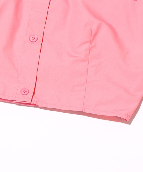 atmos pink（アトモスピンク）の「atmos pink バックオープンショートシャツ（シャツ/ブラウス・レディース・カーキ/ホワイト/ピンク・M/S）」の21枚目の写真