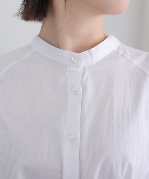 ElegChic（エレグシック）の「透け感 ローン ティアード スリーブシャツ（シャツ/ブラウス・レディース・オフホワイト/ブラック/ベージュ・XL/M/4L）」の16枚目の写真