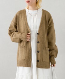 起毛モヘアルーズカーディガン