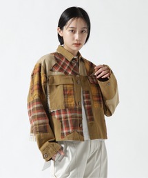 AVIREX | BDU CHECK REMAKE SHORT SHIRT/ BDUチェックリメイクショートシャツ(その他アウター)